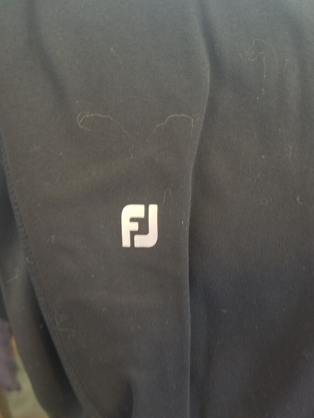 FootJoy FJ Black Athletic Leggings Women's Medium Ribbed High Rise Golf Activewe - Picture 4 of 6